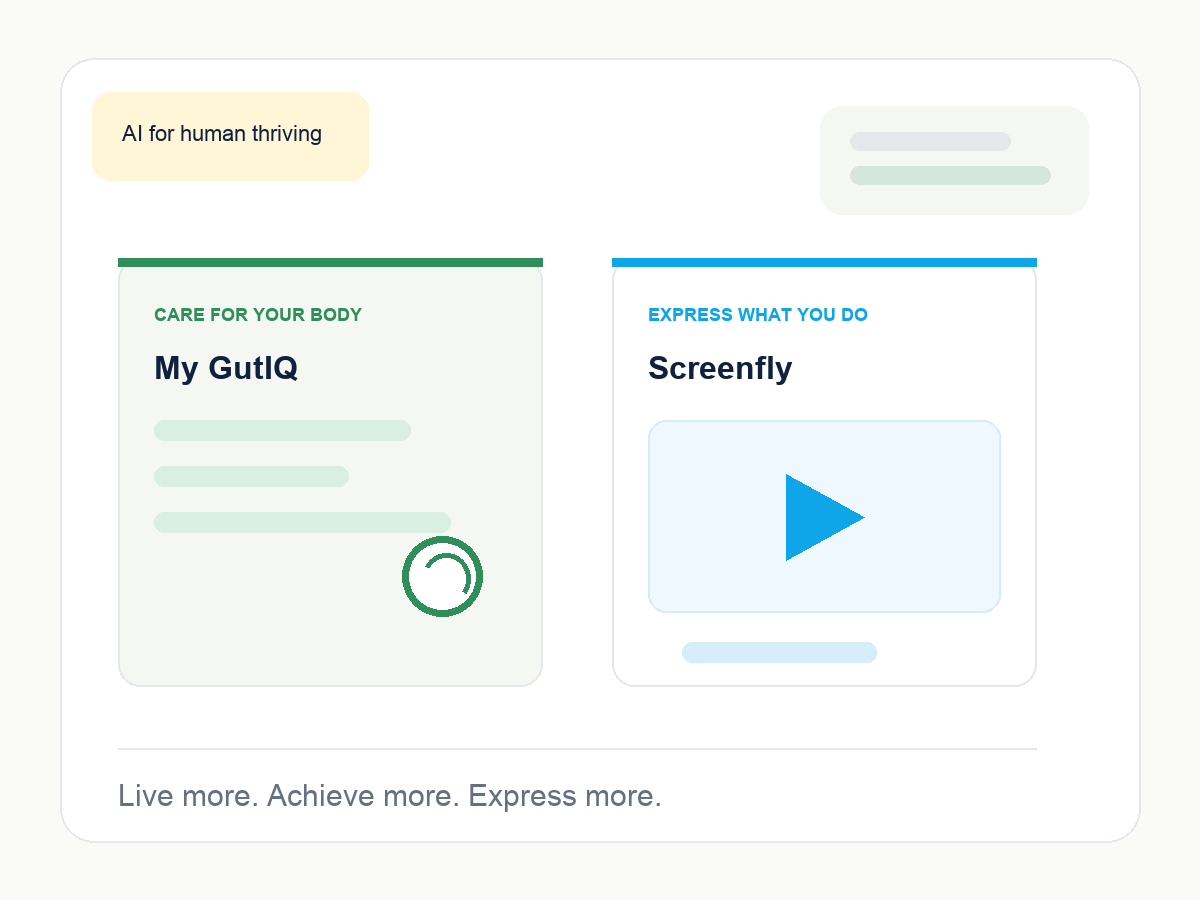 Light Cogumi product cards for My GutIQ and Screenfly